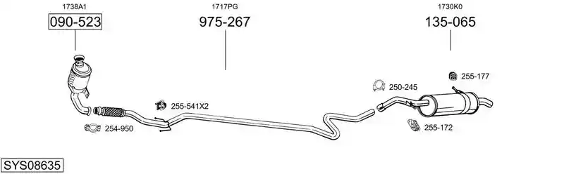 BOSAL SYS08635