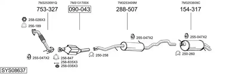 BOSAL SYS08637
