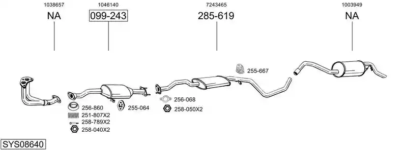 BOSAL SYS08640