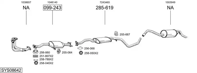 BOSAL SYS08642