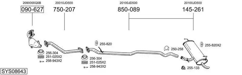 BOSAL SYS08643