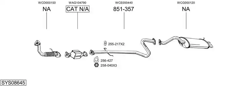 BOSAL SYS08645