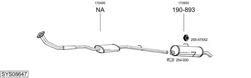 BOSAL SYS08647
