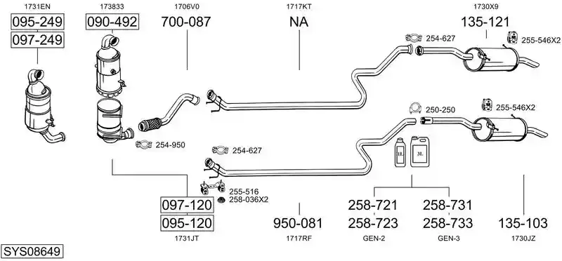 BOSAL SYS08649