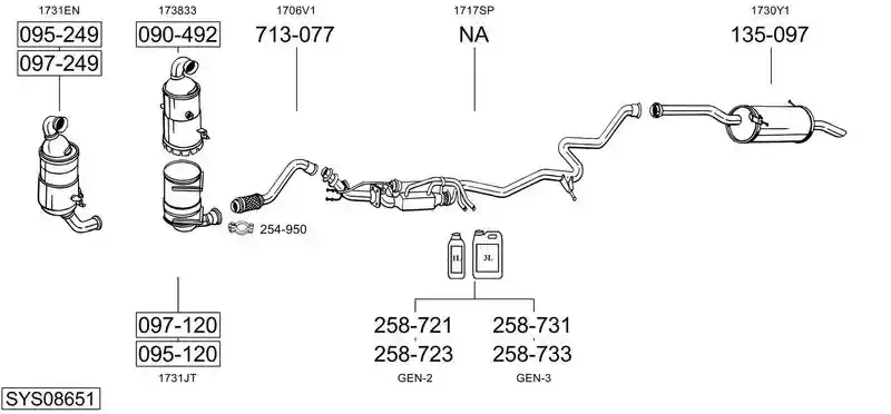 BOSAL SYS08651