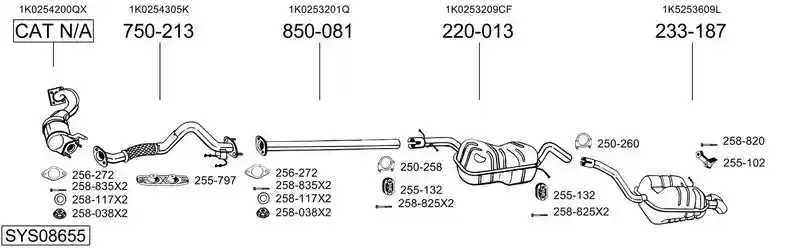 BOSAL SYS08655