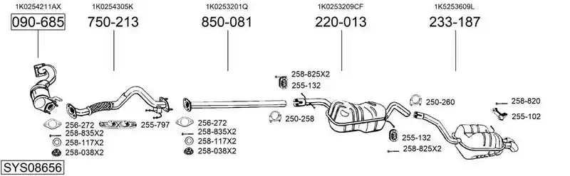BOSAL SYS08656