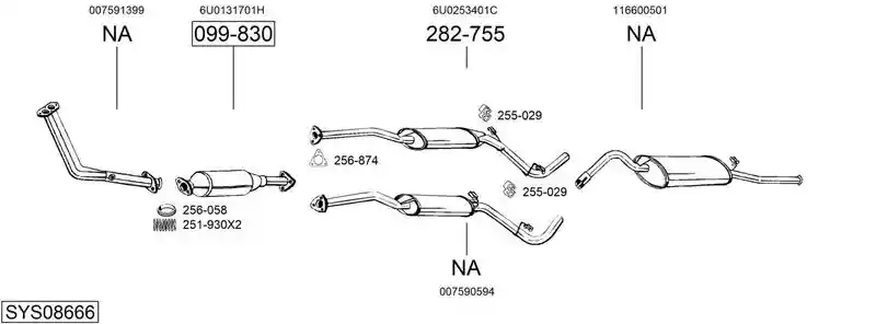 BOSAL SYS08666