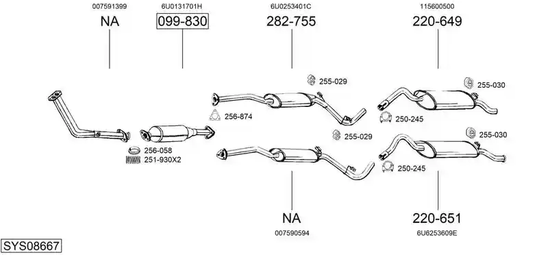 BOSAL SYS08667