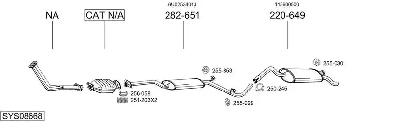 BOSAL SYS08668