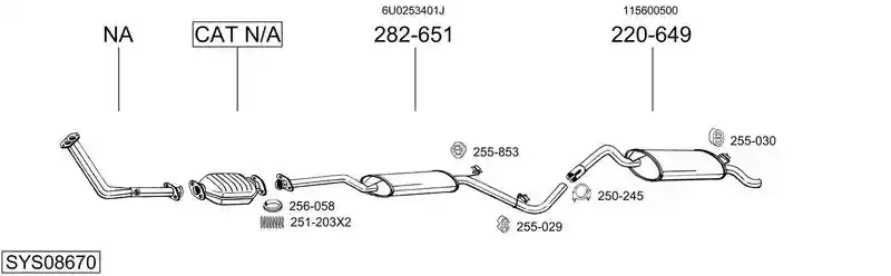 BOSAL SYS08670