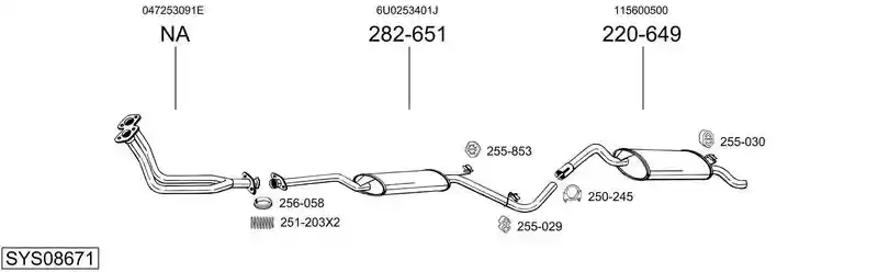 BOSAL SYS08671