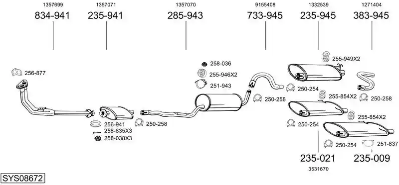 BOSAL SYS08672