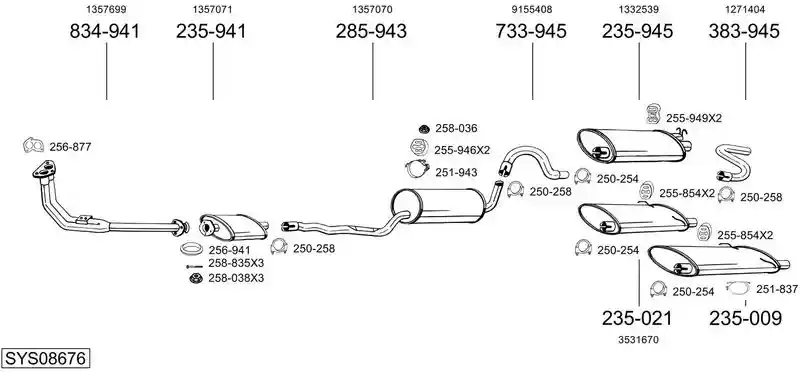 BOSAL SYS08676