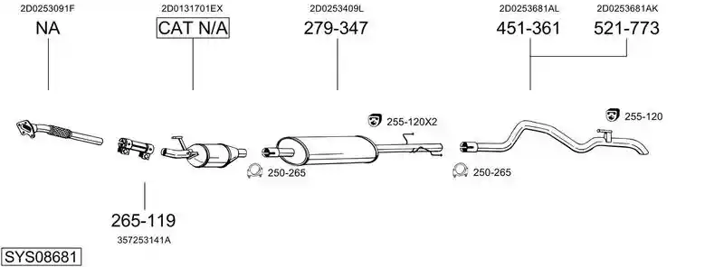 BOSAL SYS08681
