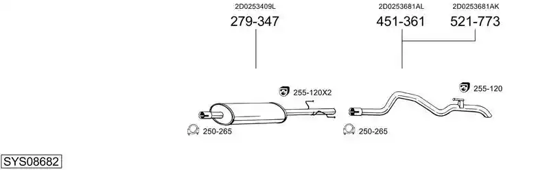 BOSAL SYS08682