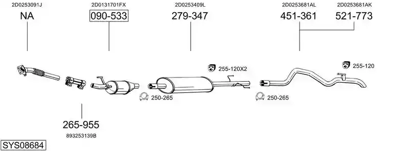 BOSAL SYS08684