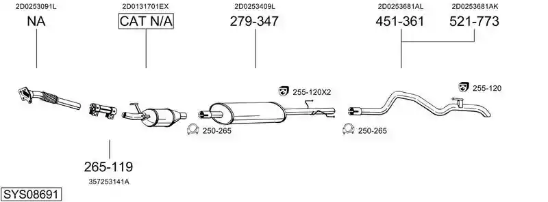 BOSAL SYS08691