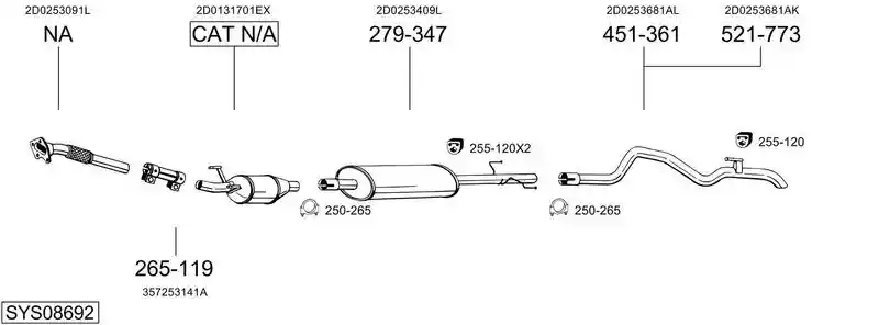 BOSAL SYS08692