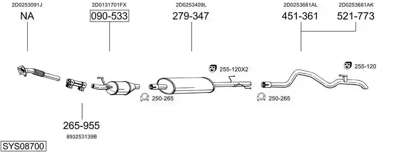 BOSAL SYS08700