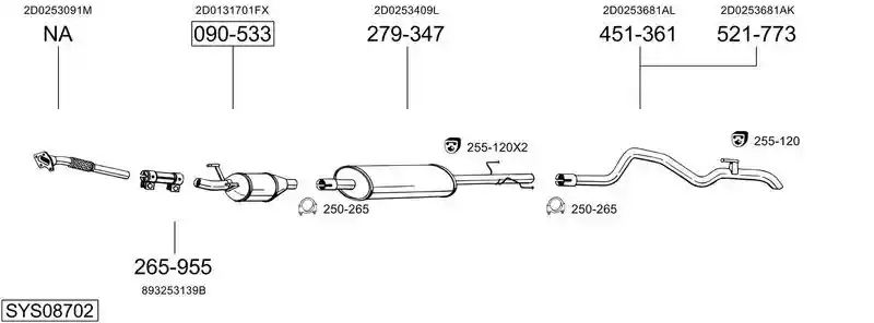 BOSAL SYS08702