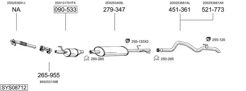BOSAL SYS08712