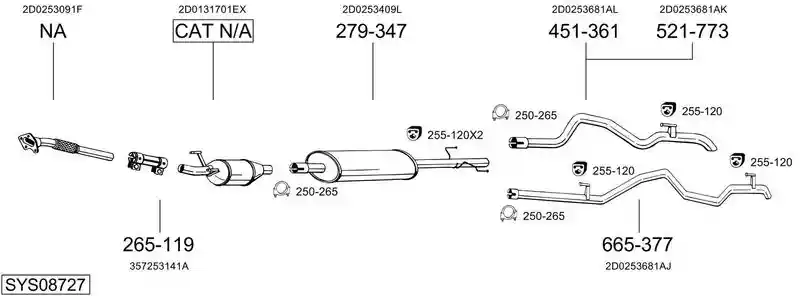 BOSAL SYS08727
