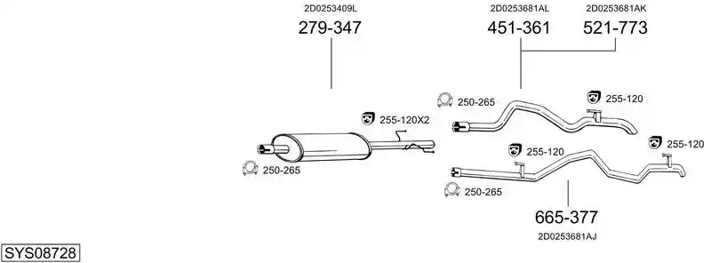 BOSAL SYS08728