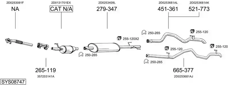 BOSAL SYS08747