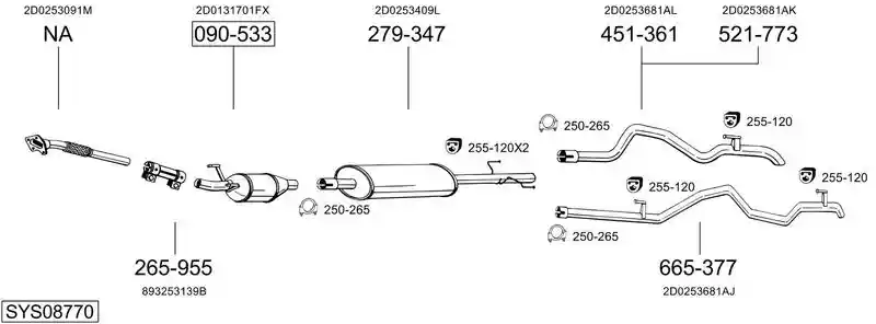 BOSAL SYS08770