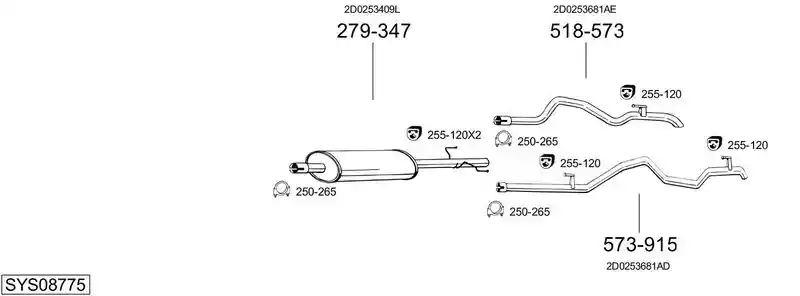BOSAL SYS08775