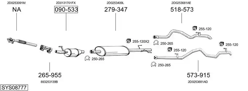 BOSAL SYS08777