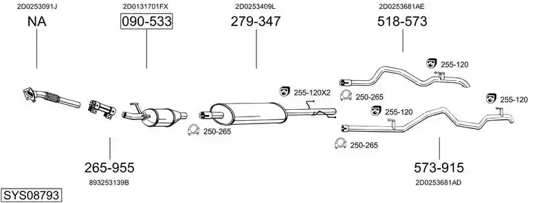 BOSAL SYS08793