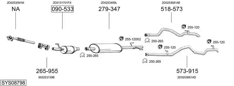 BOSAL SYS08798