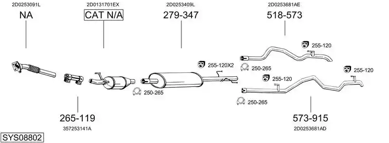 BOSAL SYS08802