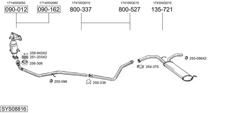 BOSAL SYS08816