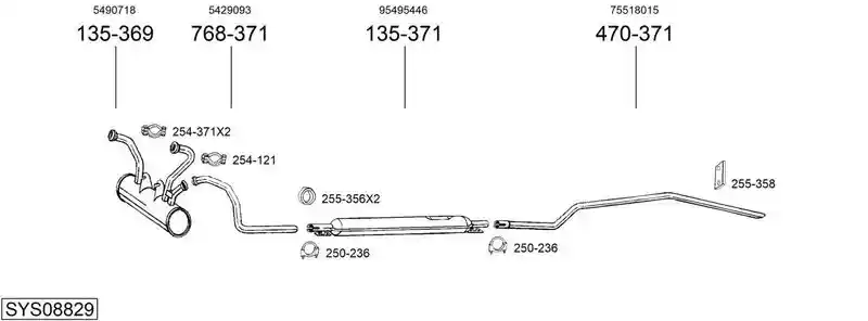 BOSAL SYS08829
