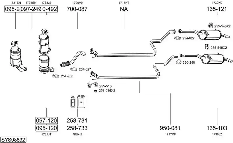 BOSAL SYS08832