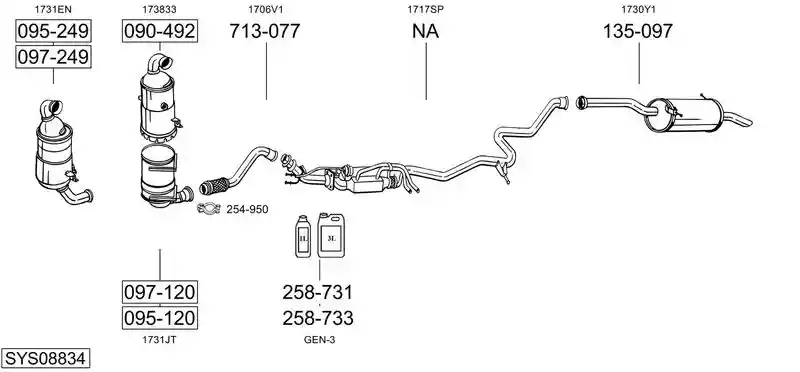 BOSAL SYS08834