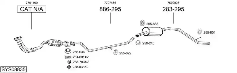 BOSAL SYS08835