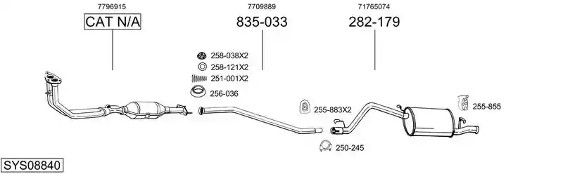 BOSAL SYS08840