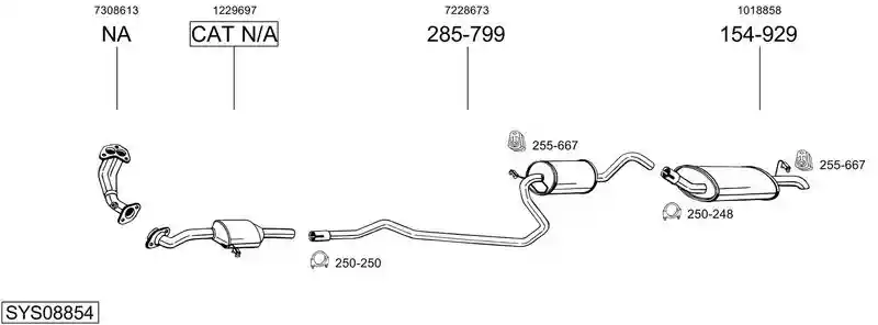 BOSAL SYS08854