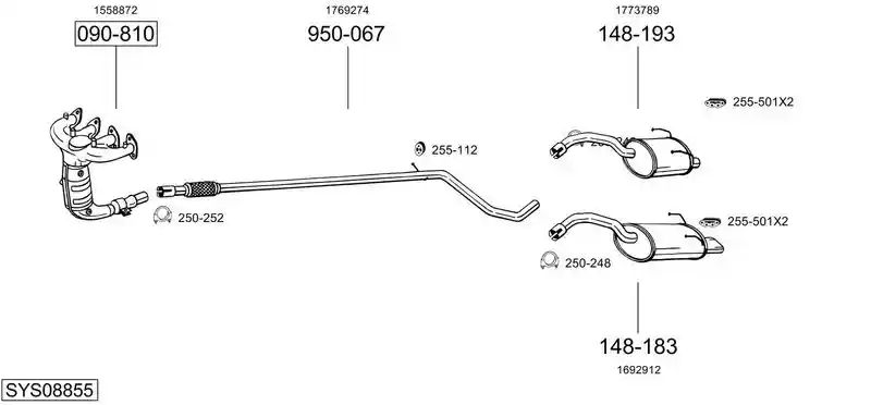 BOSAL SYS08855
