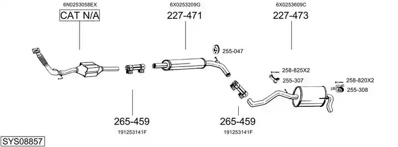 BOSAL SYS08857