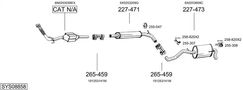 BOSAL SYS08858