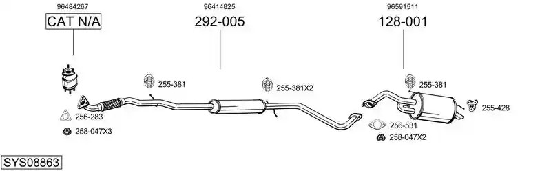 BOSAL SYS08863