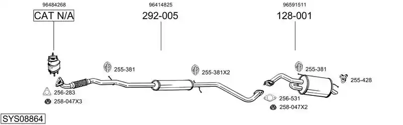 BOSAL SYS08864