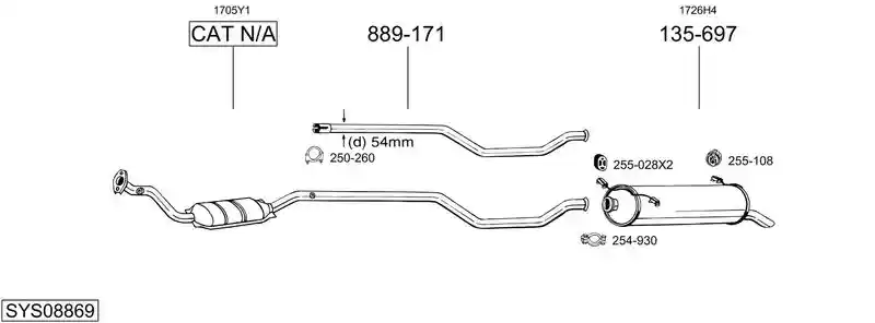 BOSAL SYS08869