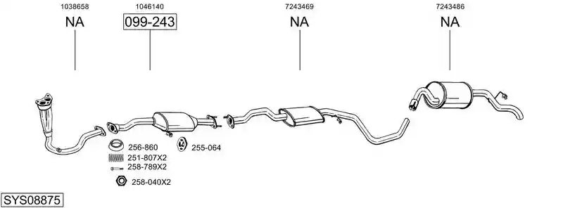 BOSAL SYS08875