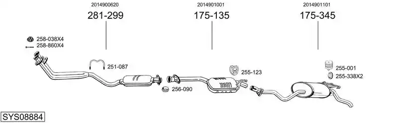BOSAL SYS08884
